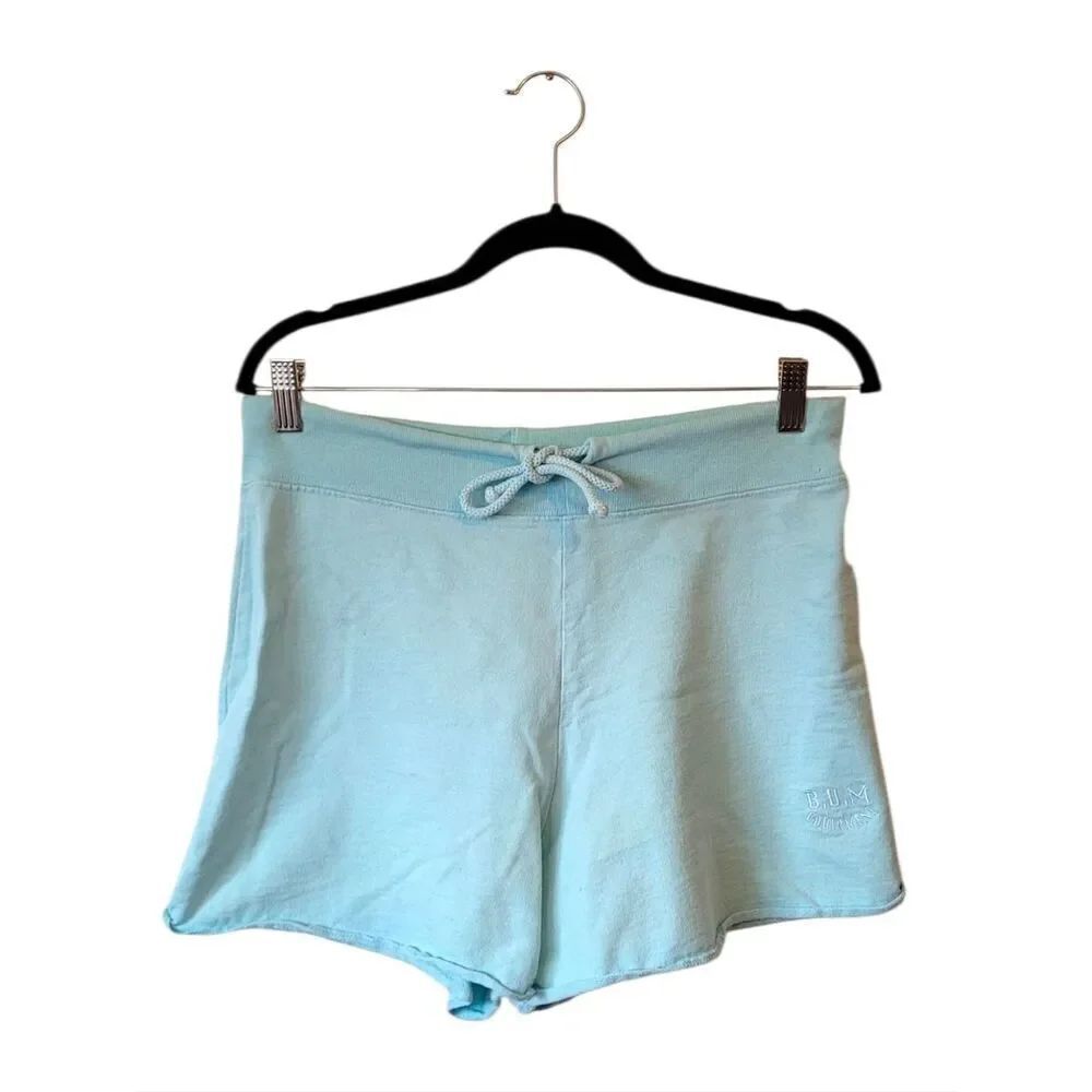 B.U.M. Equipment Y2K Light Blue Women's Drawstring Lounge Shorts Size S